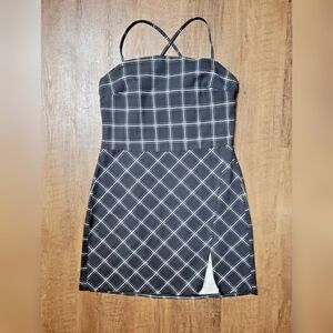 Garage plaid mini dress
